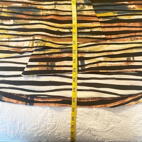 IC by Connie K Asymmetrical Striped 3/4 Sleeve Jacket - L - Picture 10 of 14